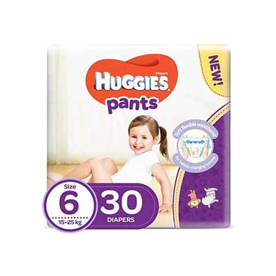 Huggies Pants Girl Size 6 (15-25 kg) ,120 pieces