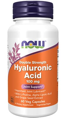 Now Hyaluronic Acid 100mg Caps 60s