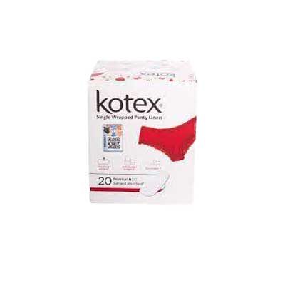 Kotex Panty Liners 20's Individually Wrapped