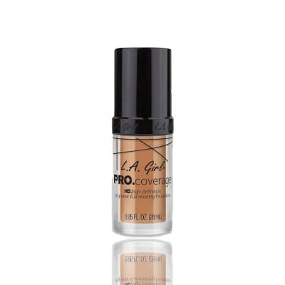 L.A. Girl HD Pro Coverage Illuminating Foundation, Soft Honey – 28ml
