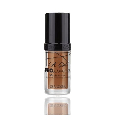 L.A. Girl HD Pro Coverage Illuminating Foundation, Toast – 28ml