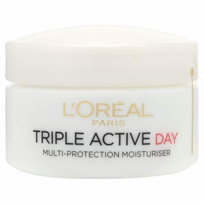 L'Oreal Paris Triple Active Multi-protection Day moisturizer for Dry and Sensitive skin, 50ml
