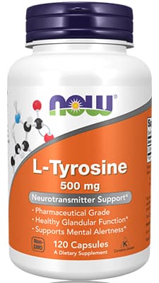 Now L Tyrosine 500mg Caps 120's