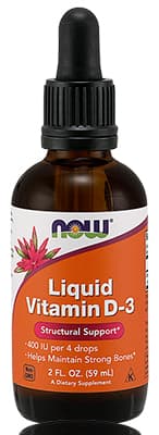 Now Liquid Vitamin D3 60ml