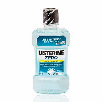 Listerine Mouthwash Zero Alcohol mild mint, 250ml