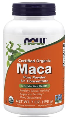 Now Maca Pure Powder 6:1 Concentrate Organic - 198gm