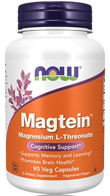 Now Magtein Vcaps 90's - Magnesium L-Threonate