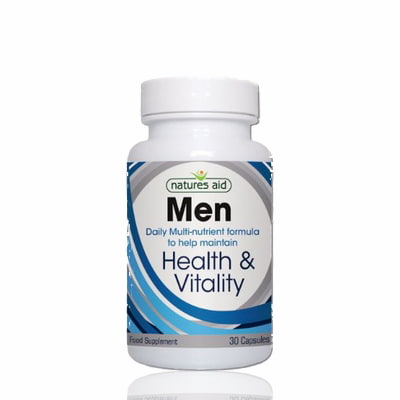 Natures Aid Men's Multivitamins & Minerals Complex w/Superfoods (Vegetarian) - 30's