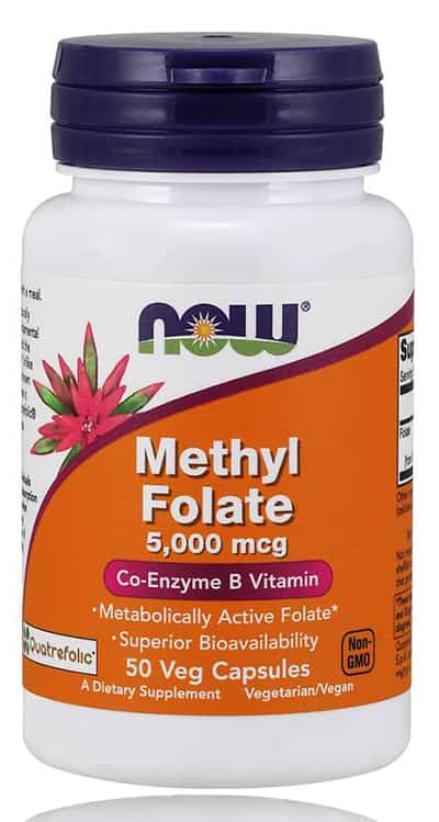 Now Methyl Folate - 5,000mcg Vcaps 50's