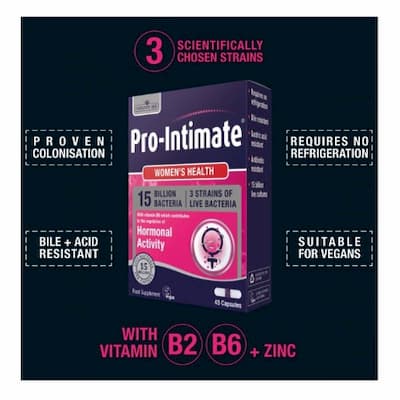 Natures Aid Pro-Intimate 15B-3Strain 'Intimate Female' Vegan-45's