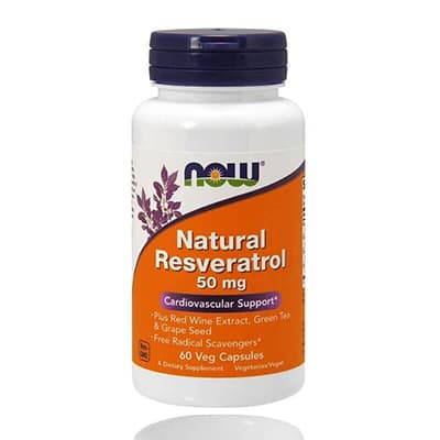 Now Natural Resveratrol 60s