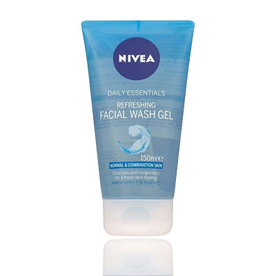 Nivea Refreshing Face Wash Gel 150ml (Tube) (Blue)