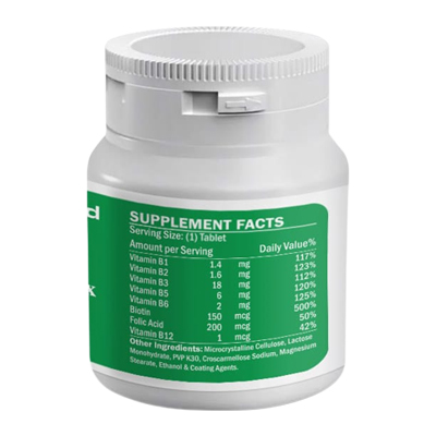 NutriPad Vitamin B-Complex Tablets, 60's