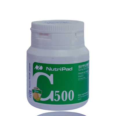 NutriPad Vitamin C 500mg (Melon Tablet), Chewable 30's