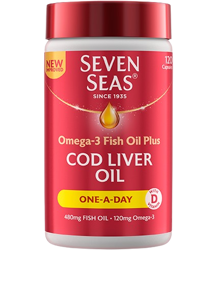 Seven Seas Cod Liver Oil One-A-Day Capsules 120s