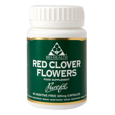 Bio Health Red Clover Flowers - 325mg 60 Capsules.