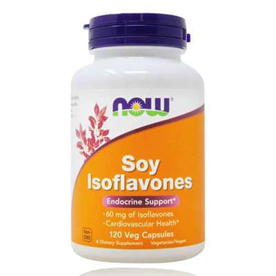 Now Soy Isoflavones - 60 mg Veg 120 Capsules