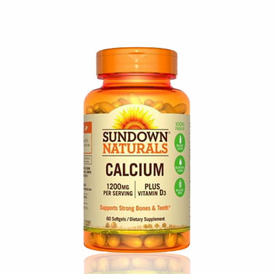 Sundown Naturals Calcium Plus Vitamin D3 Softgels, 60's