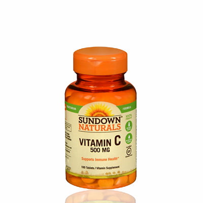 Sundown Naturals Chewable Vitamin C 500mg Tablets - 100 tablets
