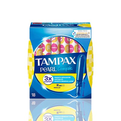 Tampax Tampons Pearl Compak Regular 18's