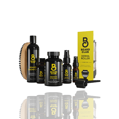 Goatee Beard Growth Kit with Oil and Roller