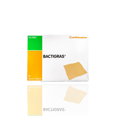 Bactigras 10cm Sq 10'S.