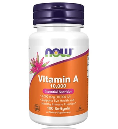 Now Vitamin A 10,000 Softgels 100's
