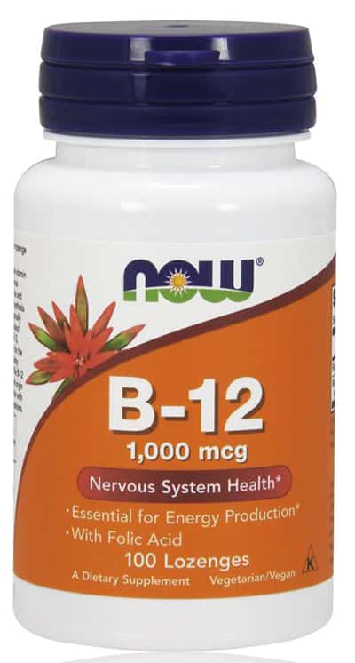 Now Vitamin B12 1000mcg Chewable Lozenges 100's