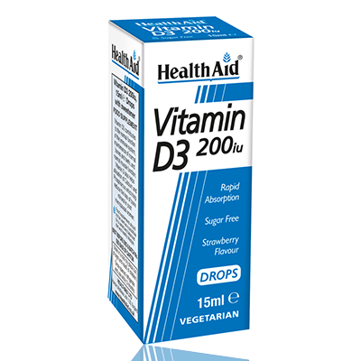 HealthAid Vitamin D3 200iu 15ml Drops