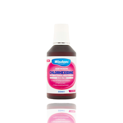 Wisdom Chlorhexidine Mouthwash Alcohol Free - Original, 300ml