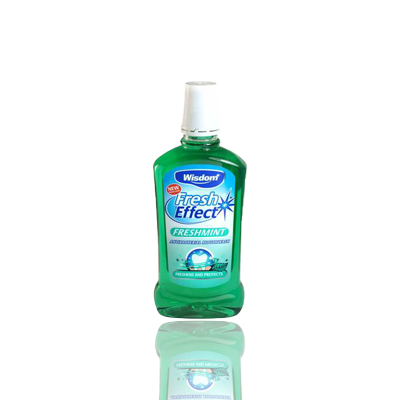 Wisdom Fresh Effect Mouthwash - Freshmint, 500ml.