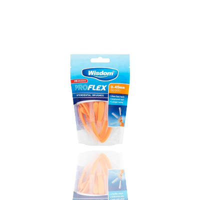Wisdom Proflex Interdental Brush Orange 0.80mm 6 x 25's