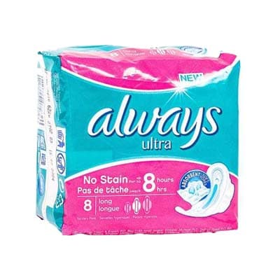 Always Ultra-Thin Long Pads, 8pads