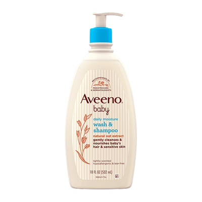 Aveeno Baby Daily Moisture Wash & Shampoo 236ml