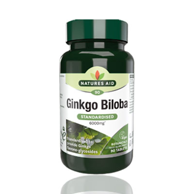 Natures Aid Ginkgo Biloba 120mg Tablets 90's