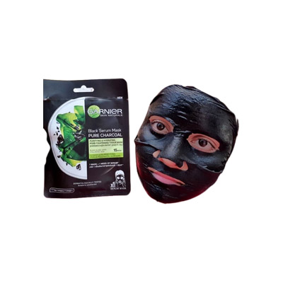 Garnier Skin Active Pure Charcoal Black Tissue Face Mask, 28g