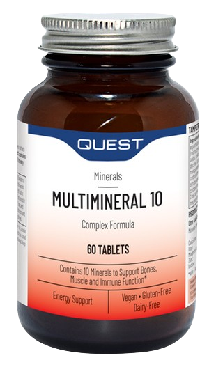 Quest Multimineral 10 Complex Formula Tabs 60's - Amino Acid Chelated