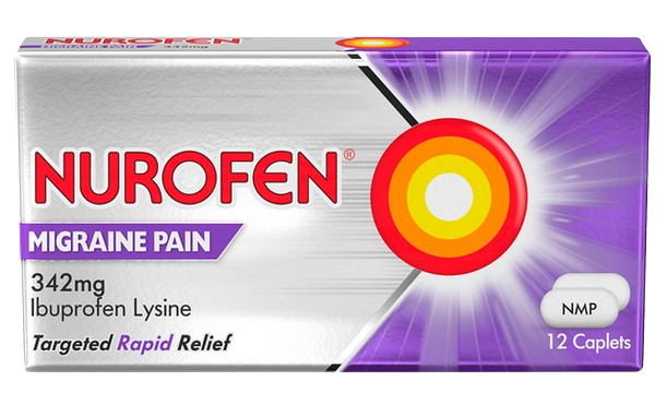 Nurofen Migraine Pain 342mg Caplets 12s