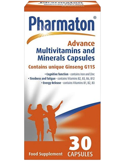 Pharmaton Advance Multivitamins & Minerals Caplets 30s