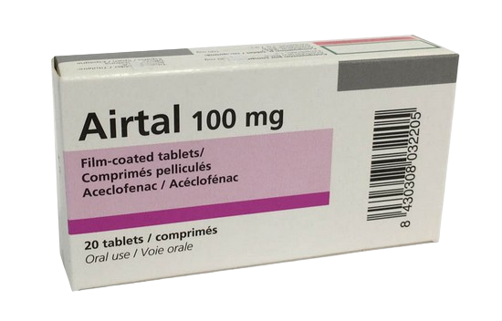 Airtal (Aceclofenac) 100mg Tablets 40`S