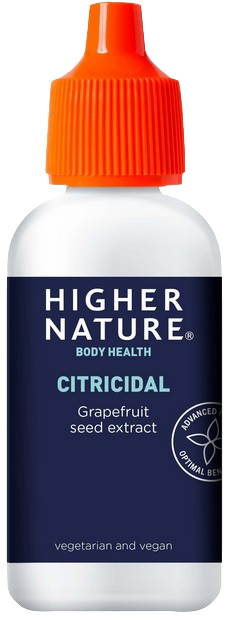 Higher Nature Citricidal 25ml (Grapefruit Seed Extract) - natural anti-bacterial & anti-fungal agent