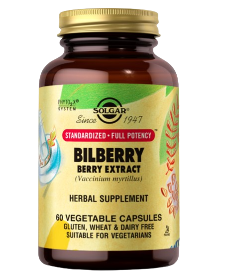 Solgar Bilberry Extract 60mg Vcaps 60's