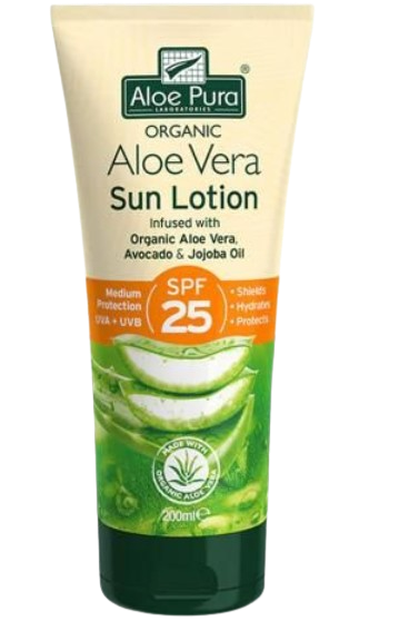 Optima Aloe Vera Sun Lotion SPF 25, 200ml