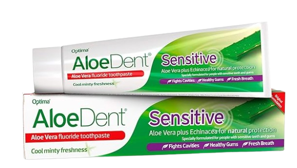 Optima Aloe Vera Toothpaste - Sensitive - with Vat K, Echinacea & Tea Tree