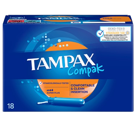 Tampax Compak Super Plus 18s