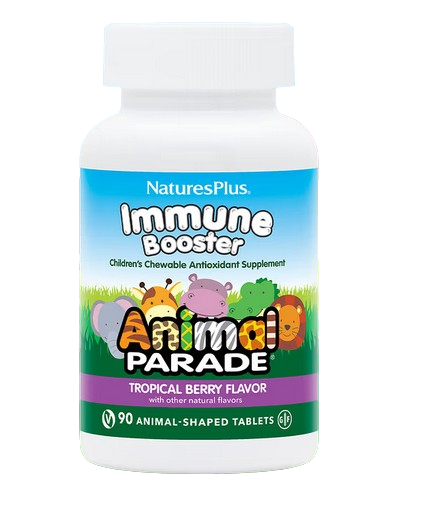 Natures Plus- Animal Parade Kids Immune Booster - Tropical Berry, 90 Tablets