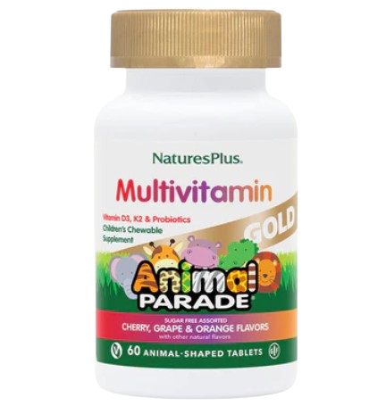 Nature's Plus Animal Parade Gold Multivits – 60 Capsules