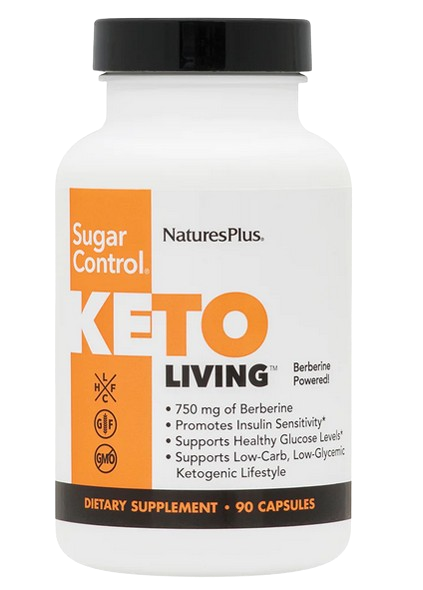 Nature's Plus KetoLivin Sugar Control VCaps – 90 Capsules