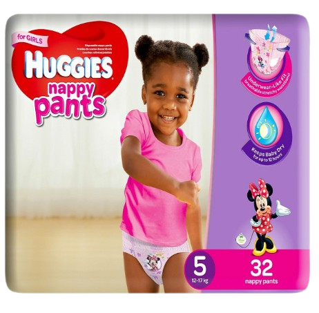 Huggies Pants Girl Size 5 (12-17 kg) 4x32s