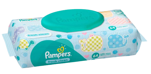 Pampers Baby Fresh Wipes, 64 wipes